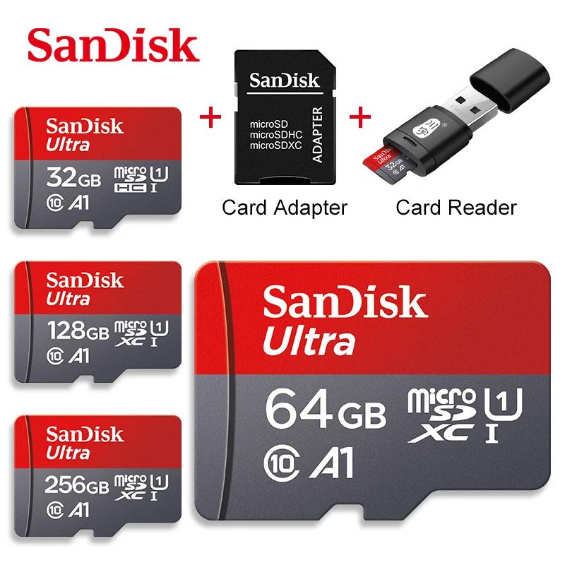 SanDisk A1 ũ SD ī, 128GB, 64GB ޸ ī, 256GB Ŭ 10 ÷ ̺ ī, 32GB ޸ ī, ޴  ī 